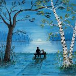 Coucher de Soleil Bleu